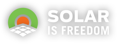 Solar is freedom horizontal logo
